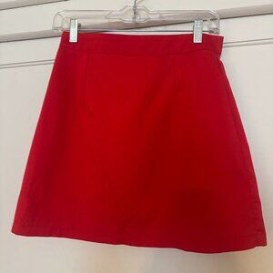 Nasty Gal Bright Red A-Line Mini Skirt – US 6